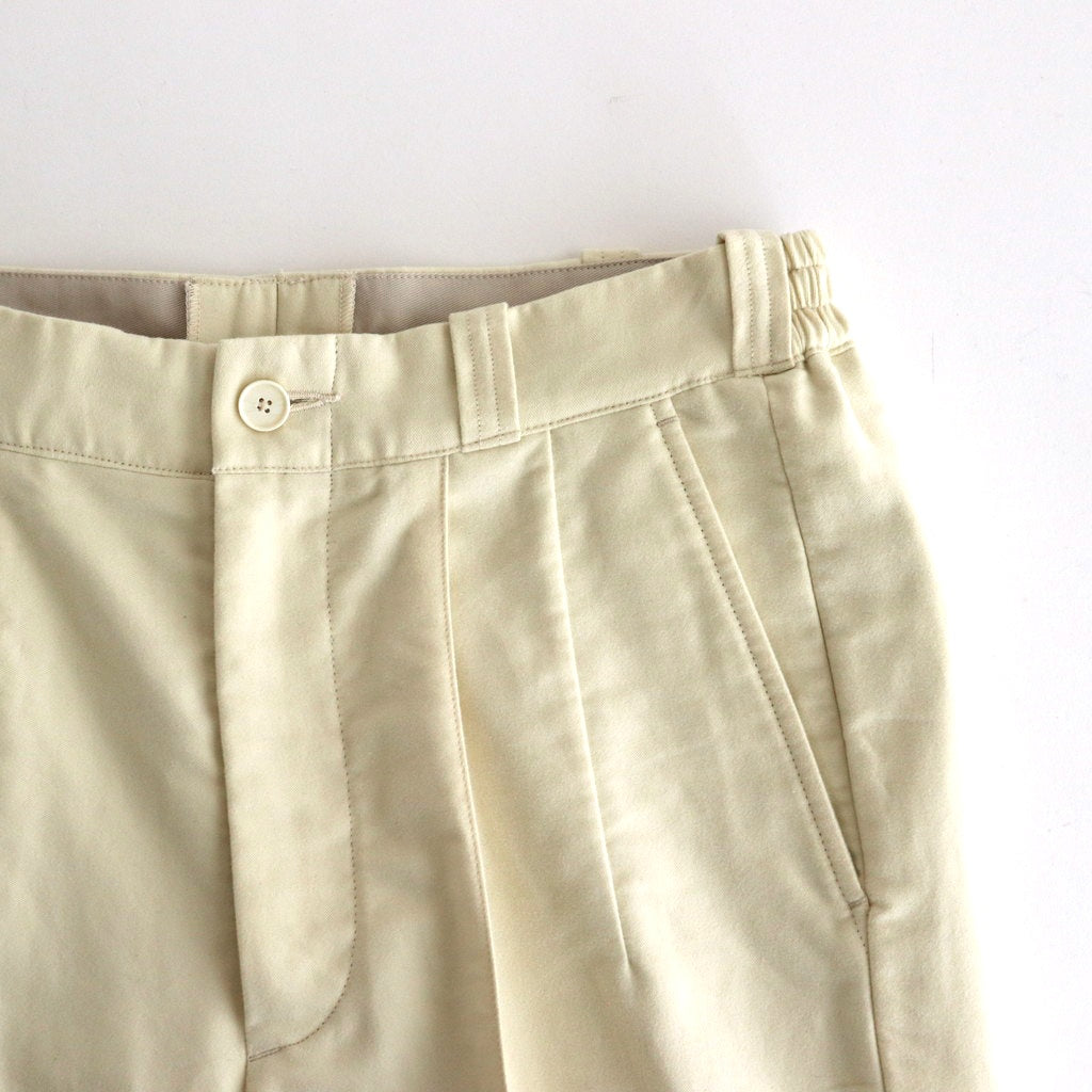 FRONT TUCK ARMY TROUSER #NATURAL [242OJ-PT06]