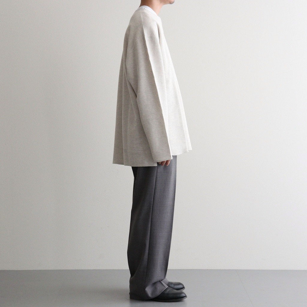 REGULAR FIT STRAIGHT TROUSERS #GRAY [M26C06PT02C]