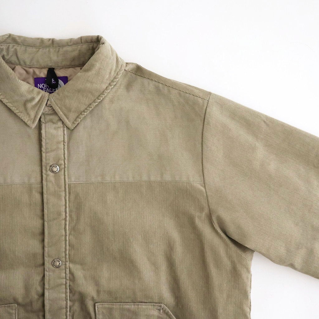 Corduroy Field Insulation Shirt Jacket #Taupe [N26FA051]