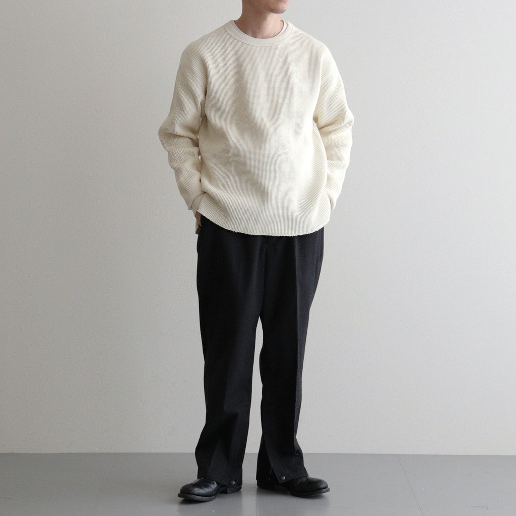 HEAVY WAFFLE TOP #IVORY [PMAU-CL01]