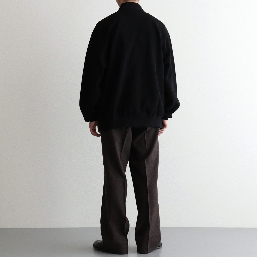 REGULAR FIT STRAIGHT TROUSERS #BROWN BIRD’S-EYE [M26C10PT03C]