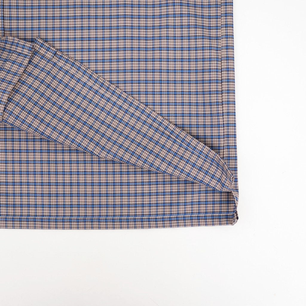 SQUARE SHIRT #BROWN CHECK [A26C11SH02C]