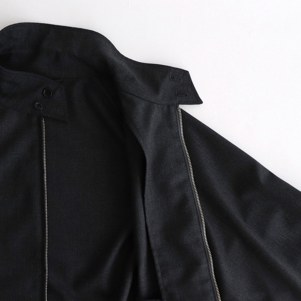 HOPSACK DRIZZLER JACKET #CHARCOAL [PMAT-OT01]