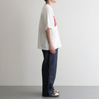 BRITPOP Print Tee WIDE #White×Red-PT [bROOTS25S34A]