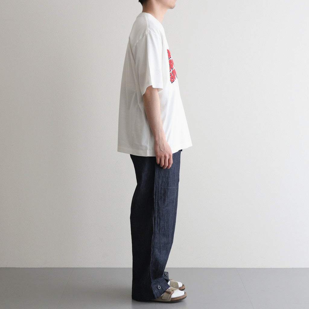 BRITPOP Print Tee WIDE #White×Red-PT [bROOTS25S34A]