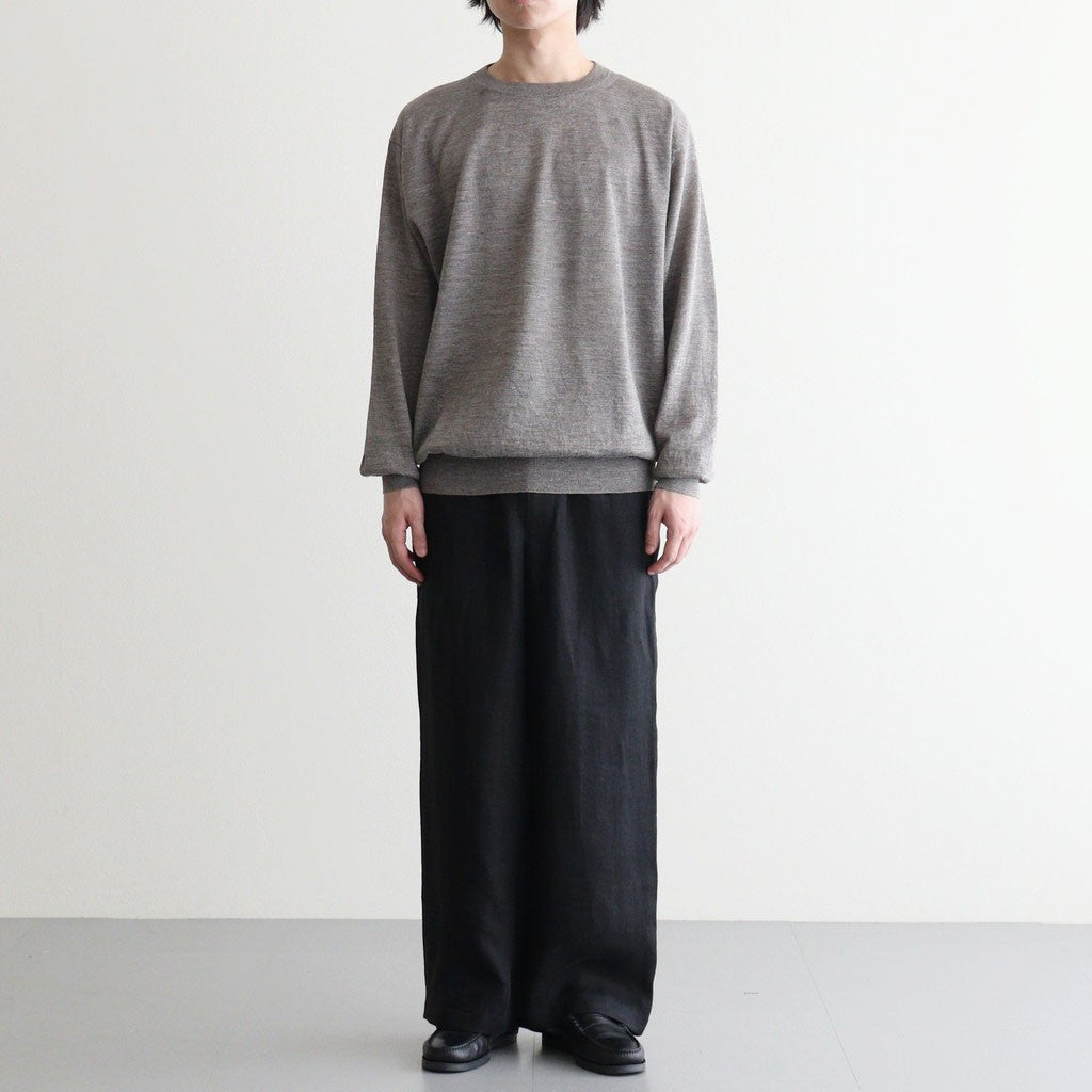 CHOMA CREW NECK #GREIGE [BN-26SM-058]