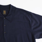 CARIBBEAN SEAISLAND COTTON POLO SHORT SLEEVE #NAVY [BN-26SM-064]