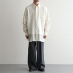 COTTON VOILE LAWN LONG SLEEVE SH #060 LIGHT YELLOW [17061 50081]