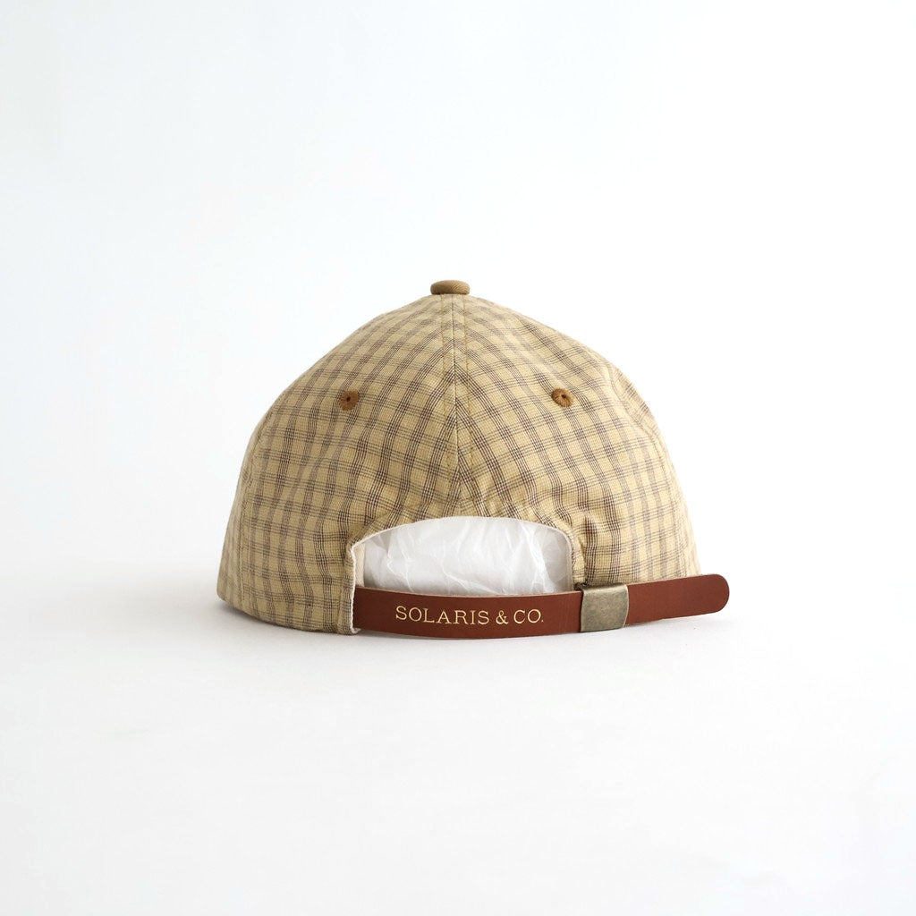 MADRAS CHECK CAP - DANNYBOY #MUSTARD [Z01004]