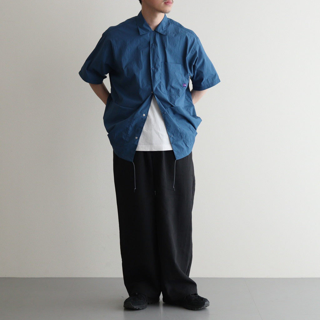 Nylon Taffeta Field S/S Shirt #Teal Blue [N25SG055]