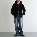 Soft&Hard Sweat Hoodie ZIP #Black [bROOTS24F23]