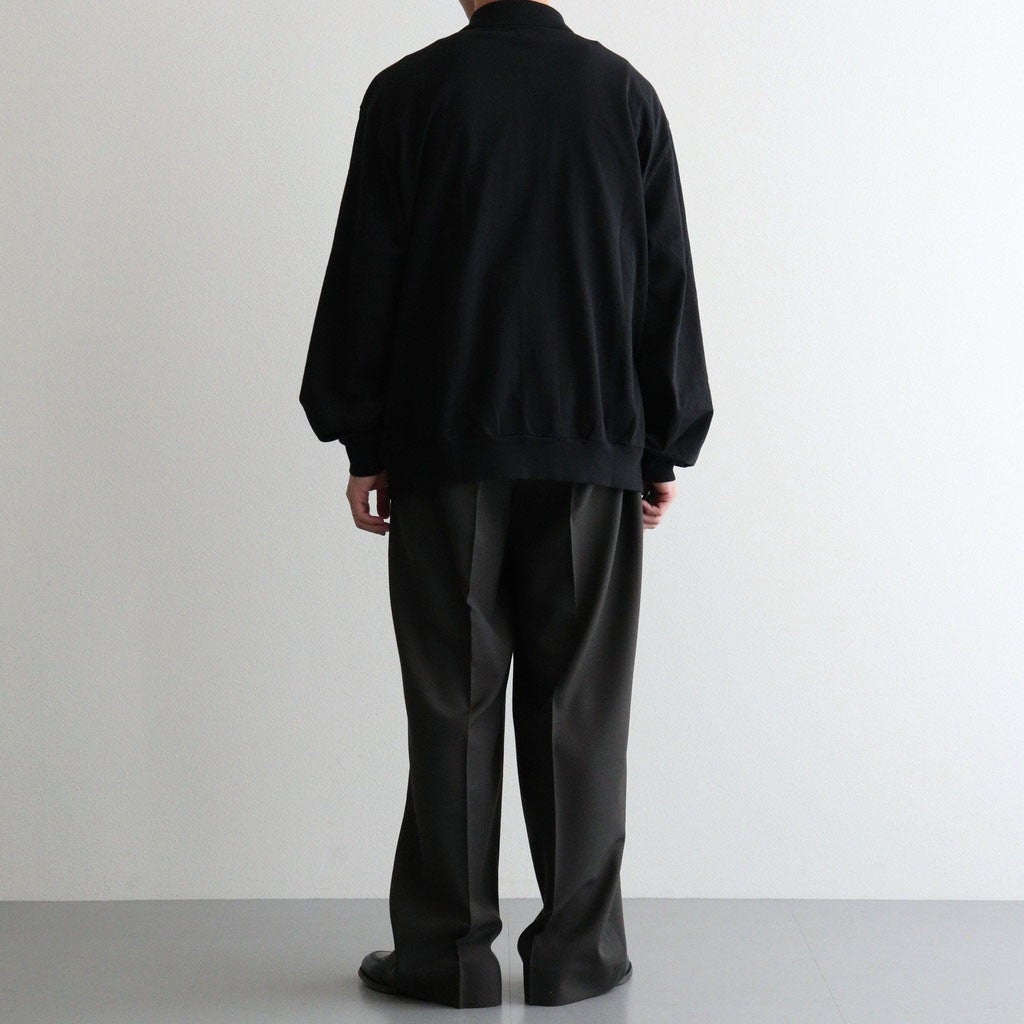 Classic Collared Cardigan #Black [bROOTS26F13]