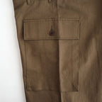 COTTON LINEN M43 TROUSERS #MILITARY GREEN [26S-BIS-PT34]