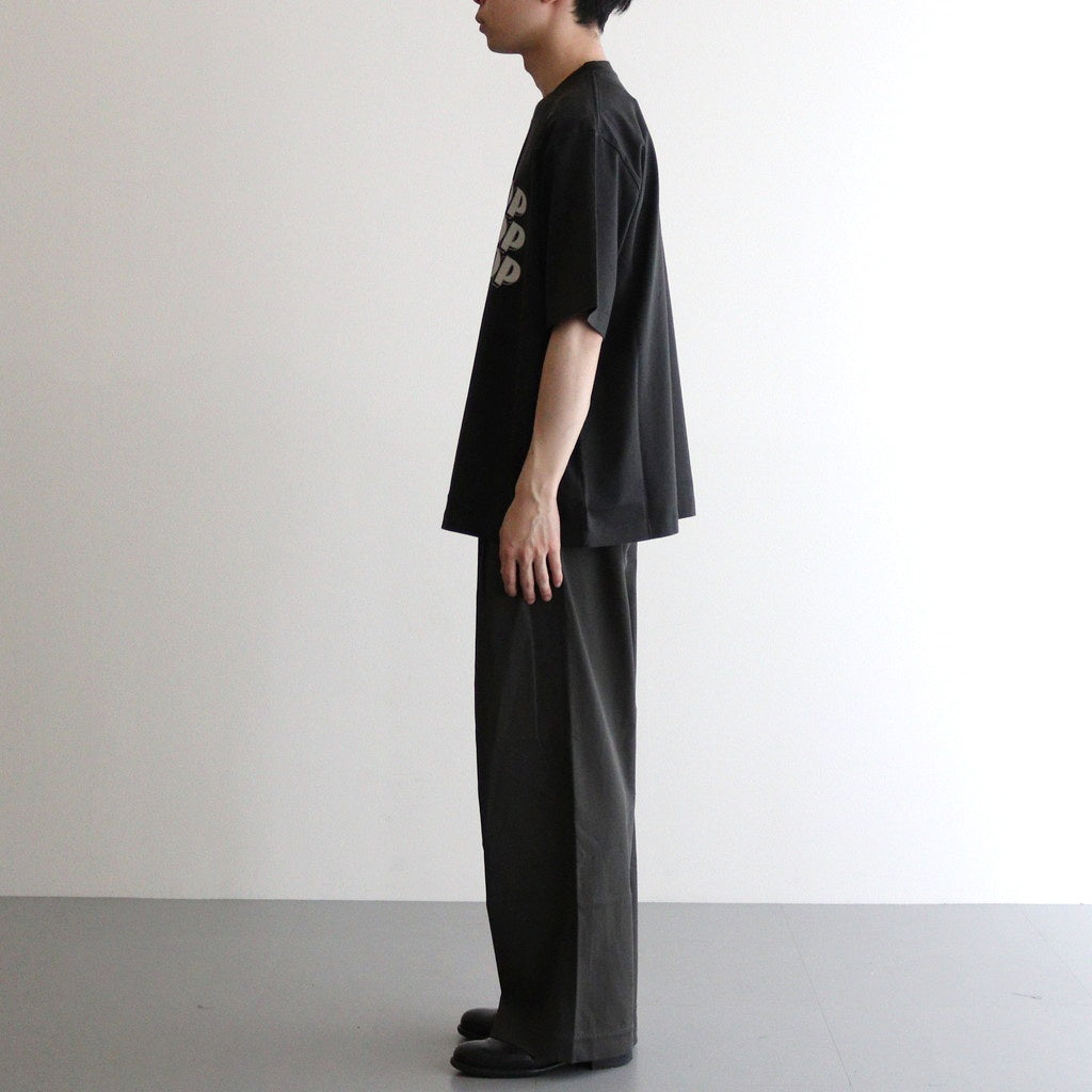 BRITPOP Print Tee WIDE #InkBlack×Ivory-PT [bROOTS25S34A]