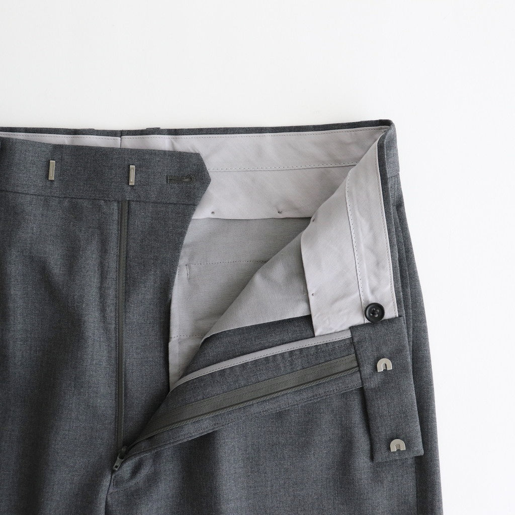 Wool Tuckless Waide Trousers #MIX GRAY [NEP-SS2502M]