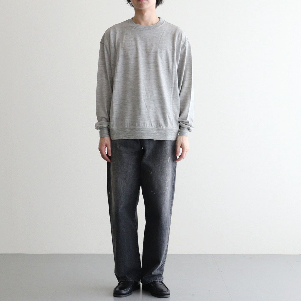Washable Japanese Merino L/S Tee #GREY [SM61MC002]