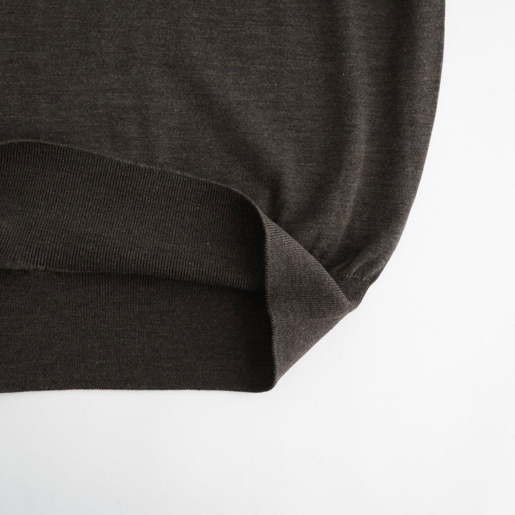 BABY WOOL CREW NECK #BROWN [BN-26FL-021]