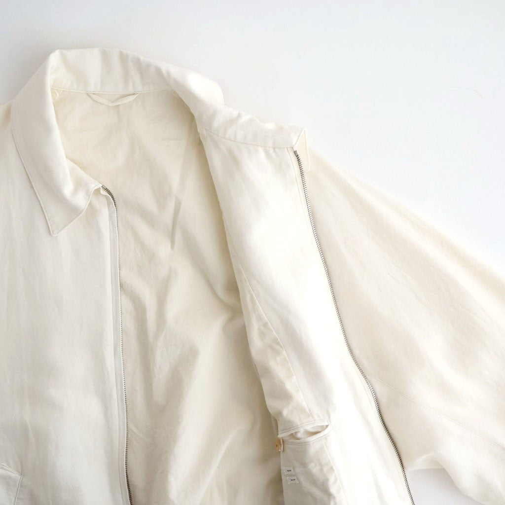 Washed Wool Silk Sports Jacket #Ivory [BHS26F020]