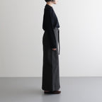 Cotton Serge Belted Skirt #InkBlack [BHSW25F7]