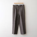 WOOL LINEN 1TUCK SLACKS #MIX BLACK [26S-BIS-PT03M]
