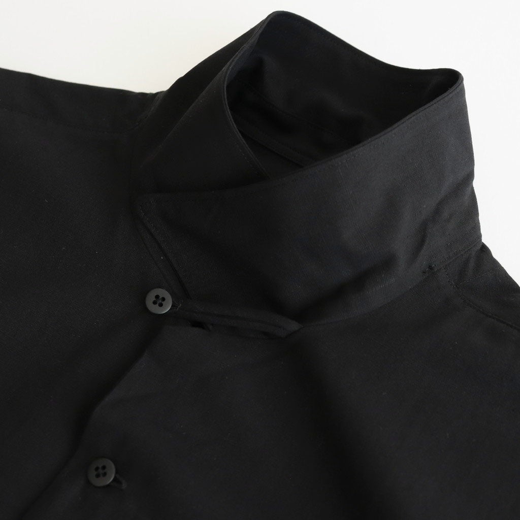 SILK NEP CLOTH SOUVENIR SHIRTS (Short-sleeve) #ONYX [251OJ-SH14]