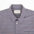 SQUARE SHIRT #BROWN CHECK [A26C11SH02C]