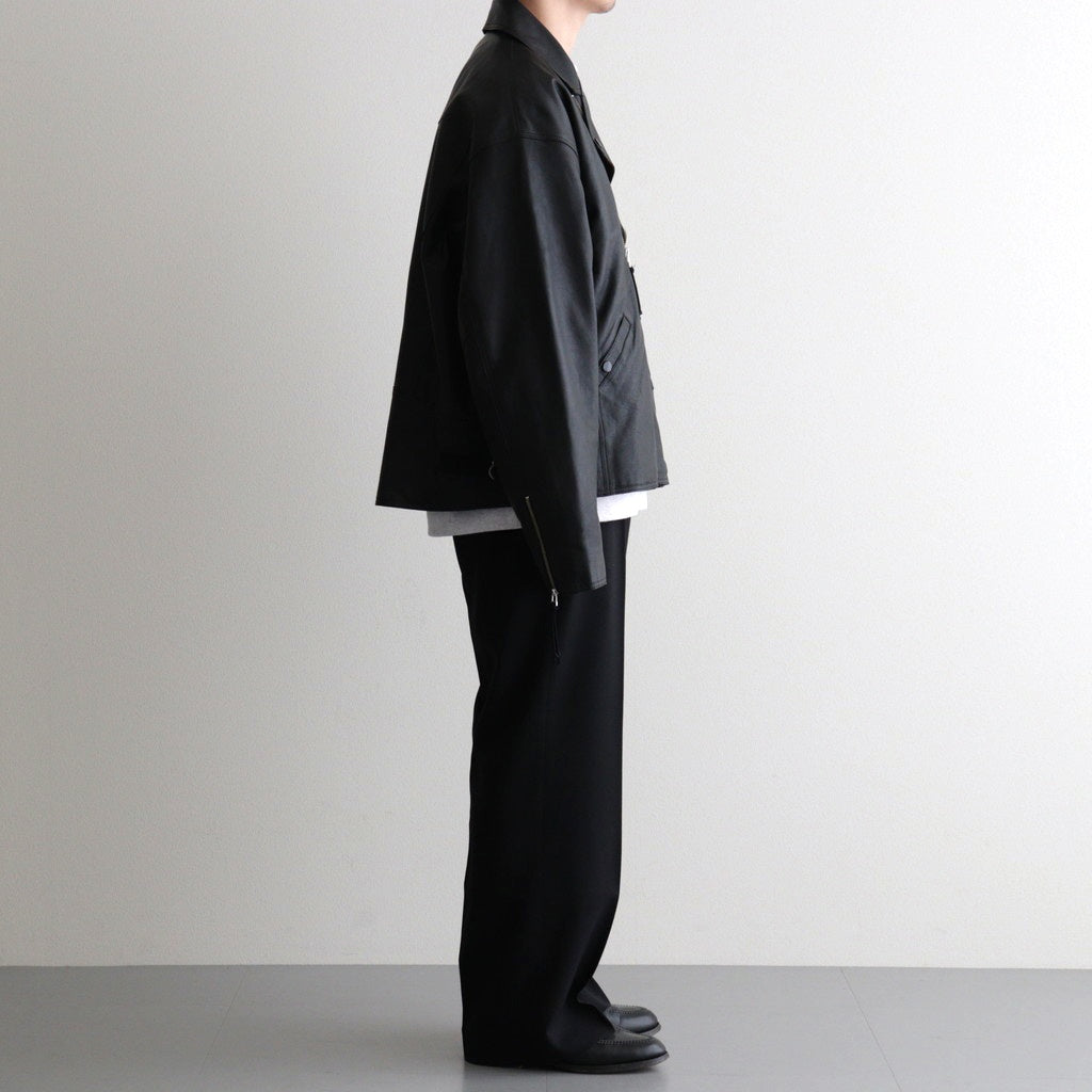 BAGGY RIDER JACKET #BLACK [SH-02-SW-COW-4]