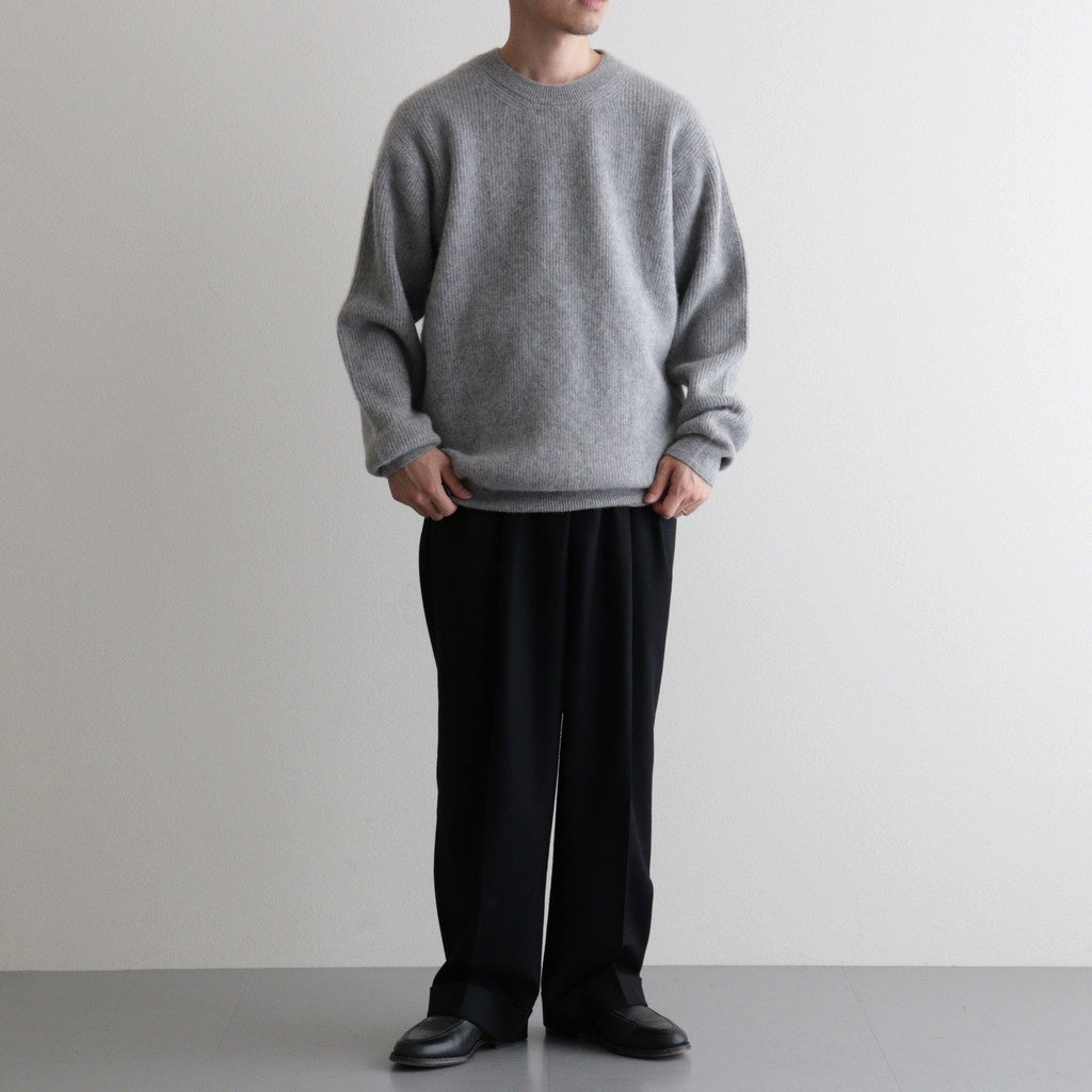 CASHMERE FOX CREW NECK #GRAY [BN-25FM-053]