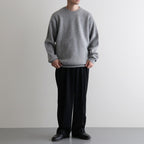 CASHMERE FOX CREW NECK #GRAY [BN-25FM-053]