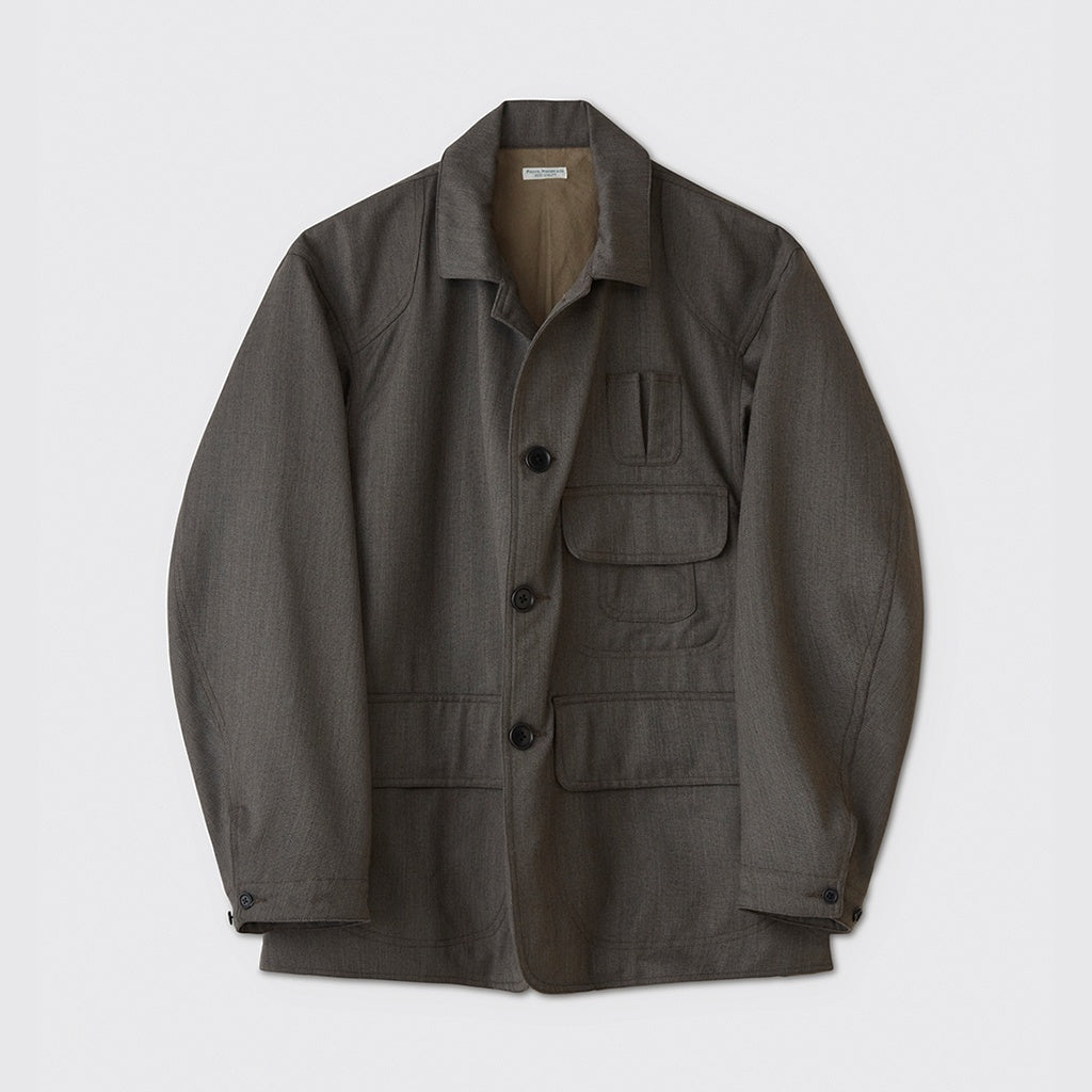 W/CA HUNTING JACKET #B.GRAY [PMAU-OT08]