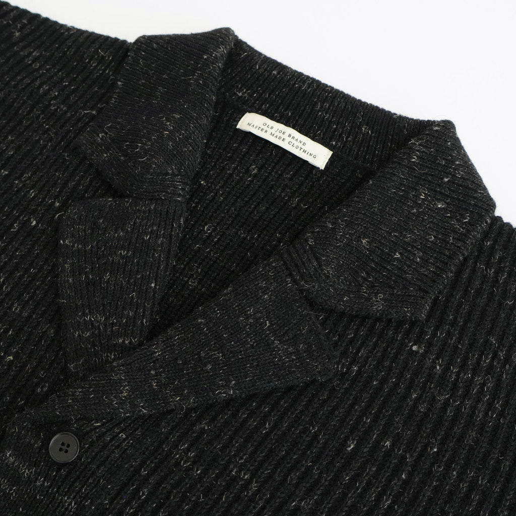 BLENDED KEMPI WOOL RAPEL CARDY #ONYX [252OJ-KN03]