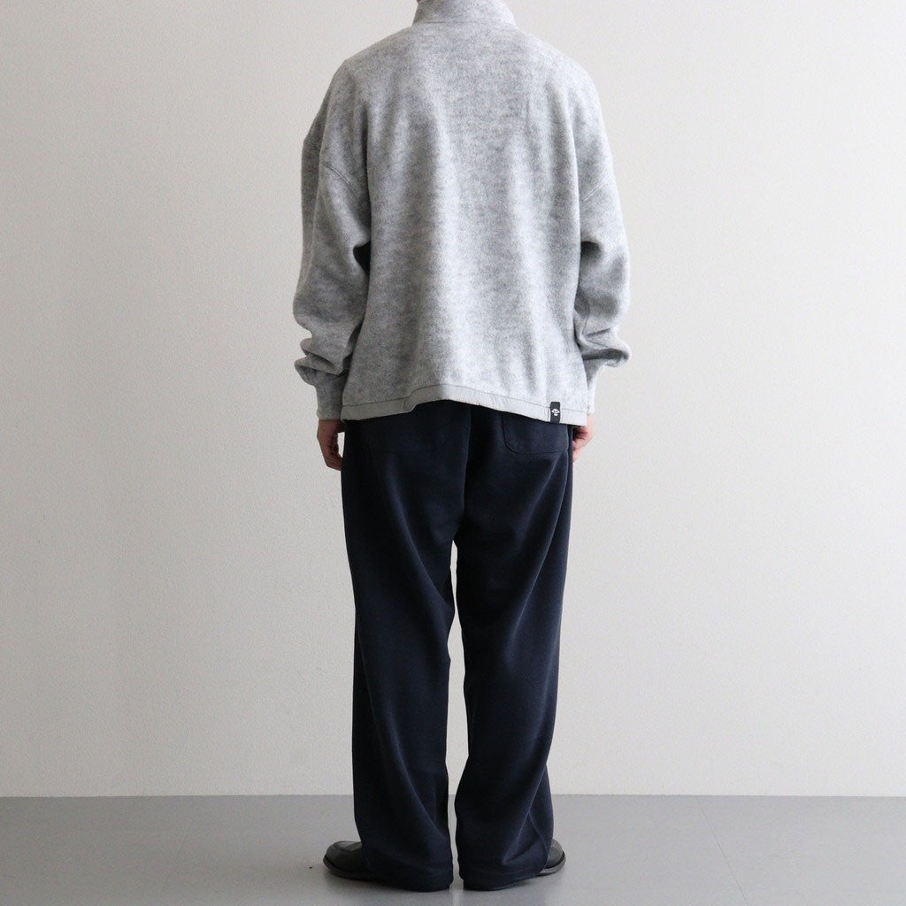 THERMAL FLEECE HALF ZIP TOP #LIGHT GREY [SM62MC002]