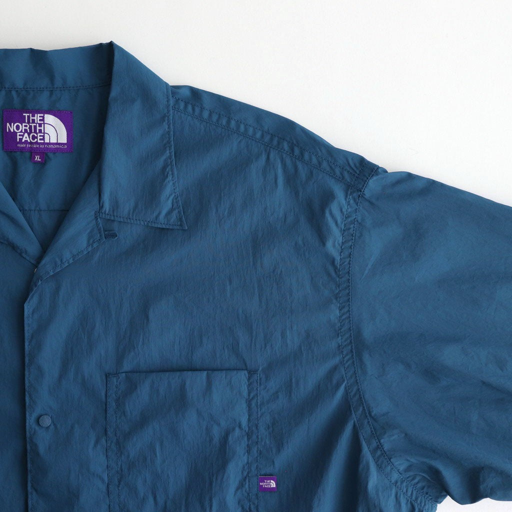 Nylon Taffeta Field S/S Shirt #Teal Blue [N25SG055]