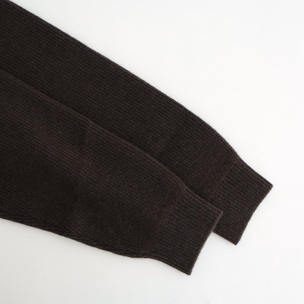 Yak Washi V-neck #Brown×Navy [NEP-AW2518UNI]