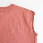 Cotton Jersey Sleeveless Tee #Pink Ginger [N25SH059]