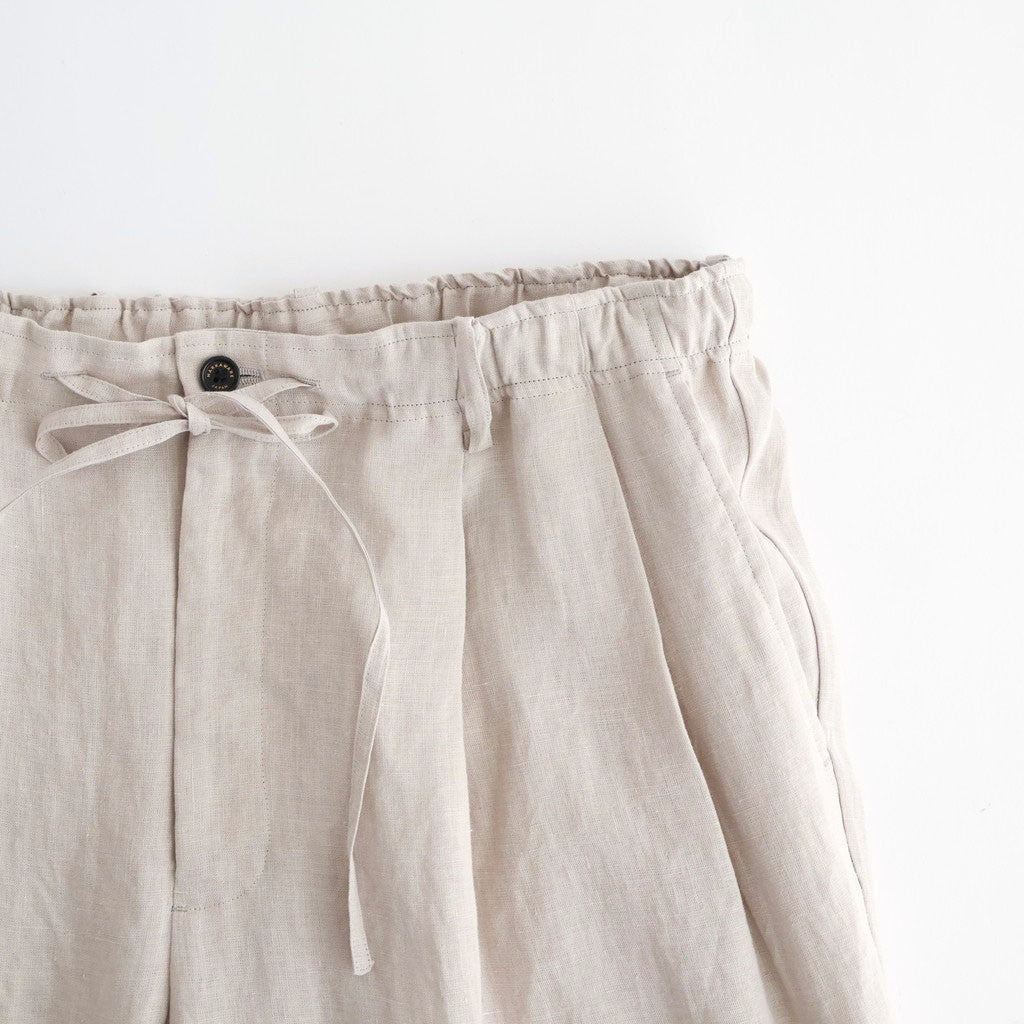 DOUBLE PLEATED EASY TROUSERS #TAUPE [A26A22PT02C]