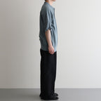 W/Li 2tuck Wide Tapered Trousers #BLACK [NEP-SS2503M]