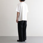 b Patch Tee WIDE #White×Charcoal [bROOTS25S34S26C]