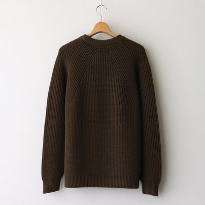 SIGNATURE CREW NECK #OLIVE [BN-24FM-037]