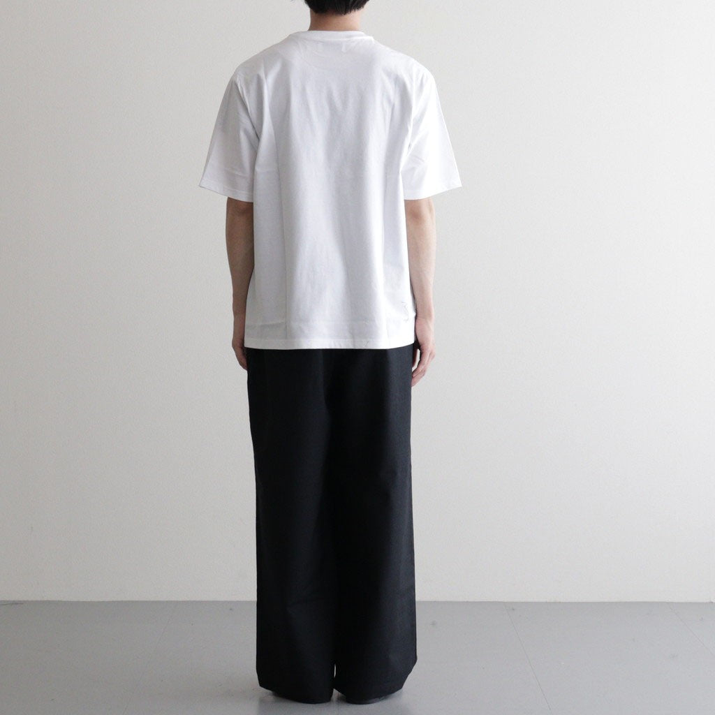 WIDE CYLINDER FIT EASY PANTS #CHAMBRAY BLACK [M26A11PT01C]