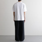 WIDE CYLINDER FIT EASY PANTS #CHAMBRAY BLACK [M26A11PT01C]