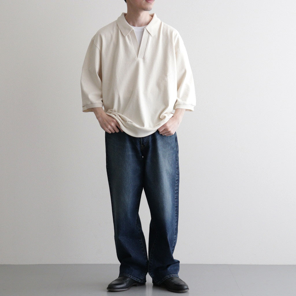 Co/Silk Nep Skipper Cropped Sleeve #Ivory [BHS26S029]