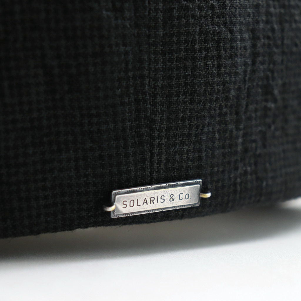 LINEN HOUNDSTOOTH CASQUETTE-OLDBOY #GREEN [Y01002]