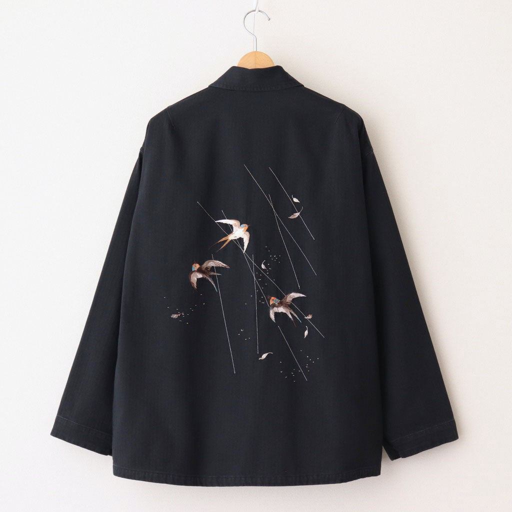 PATINA HERRINGBONE SOUVENIR JACKET #ONYX [251OJ-JK16]