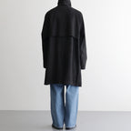 DOUBLE BREASTED HALF COAT #BLACK [SH-60-C-NUBCK-3]