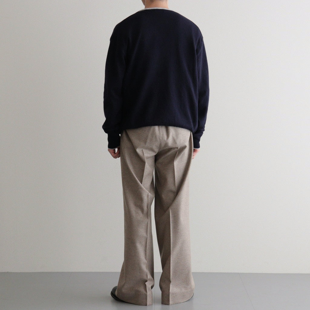 WO/Ca 2tuck Wide Tapered Trousers #Mix Beige [NEP-AW2507M]