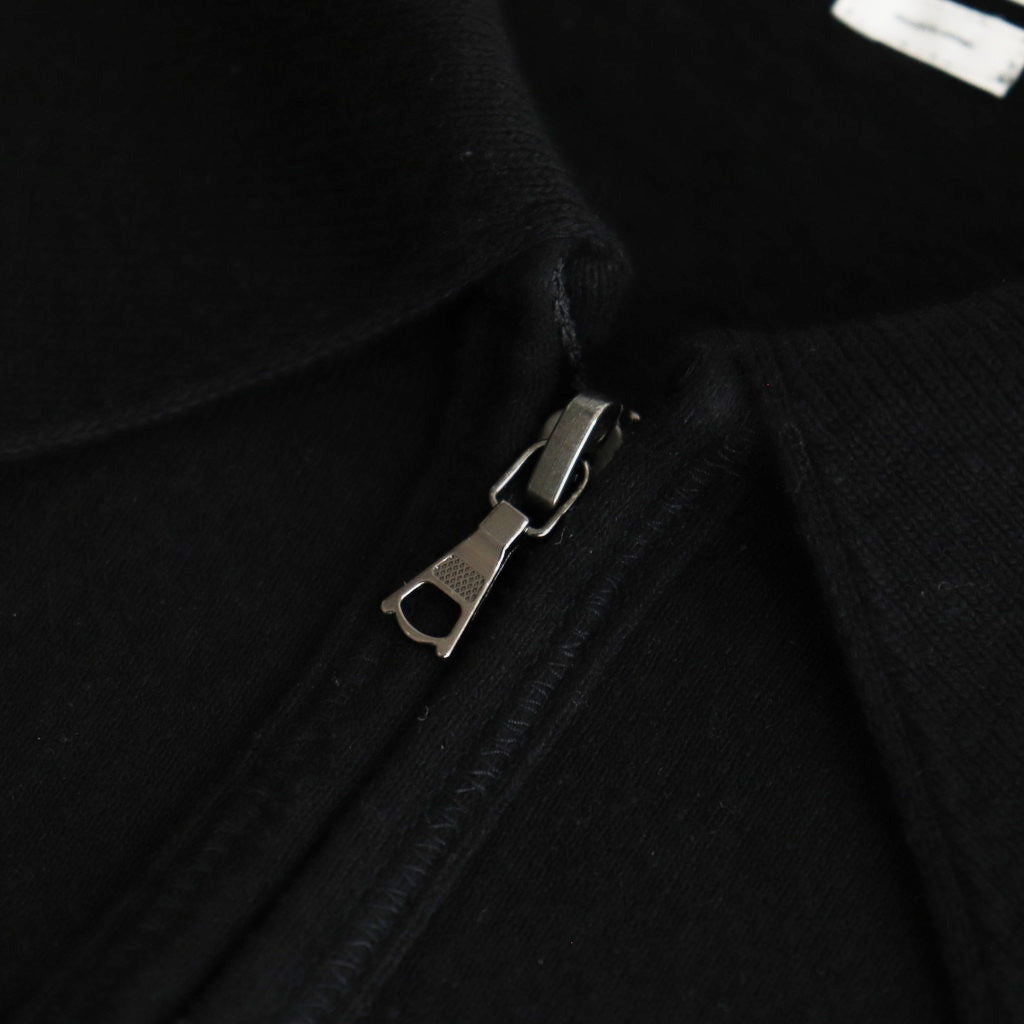 Co/Silk Nep Harf-Zip Shirt #Black [BHS25S037]