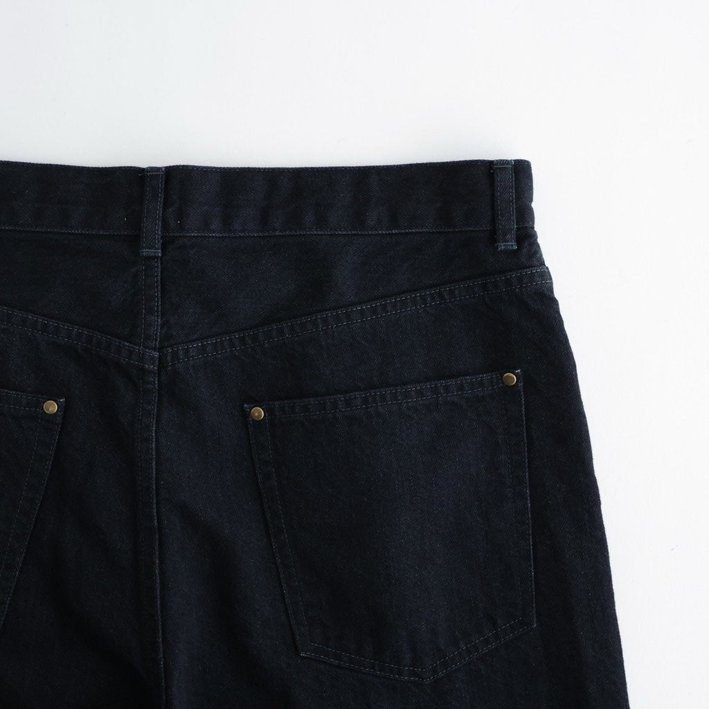 CO/HE PURE STRAIGHT DENIM #W BLACK [26S-BIS-PT05]