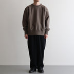 COCOON WIDE EASY PANTS #CHAMBRAY BLACK [M25C12PT03C]