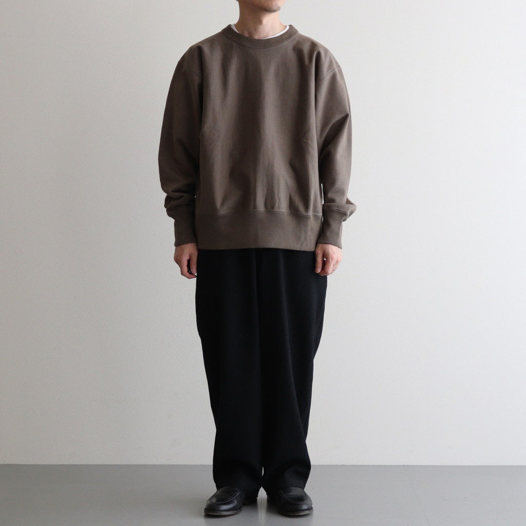 COCOON WIDE EASY PANTS #CHAMBRAY BLACK [M25C12PT03C]